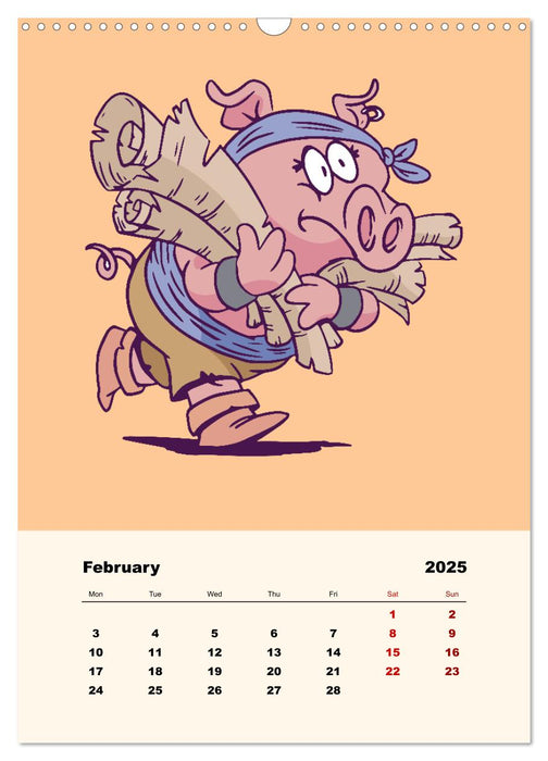 The Funny Pirates (CALVENDO Monthly Calendar 2025)