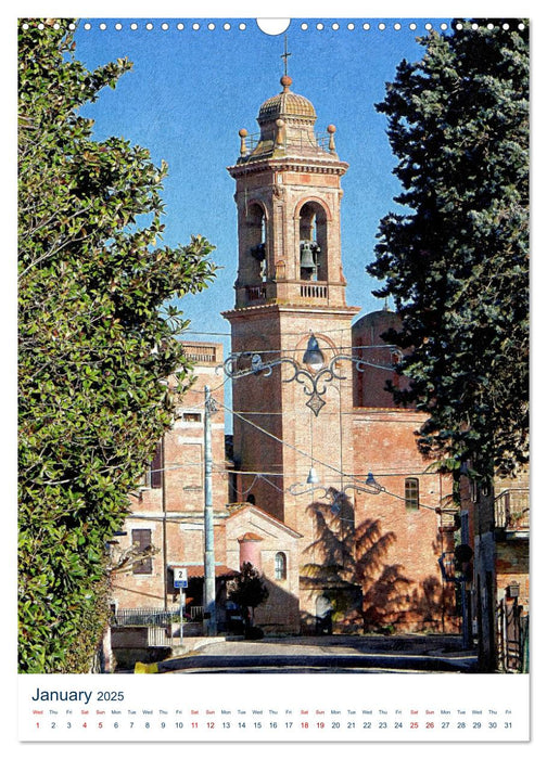 Umbrian Bell Towers (CALVENDO Monthly Calendar 2025)