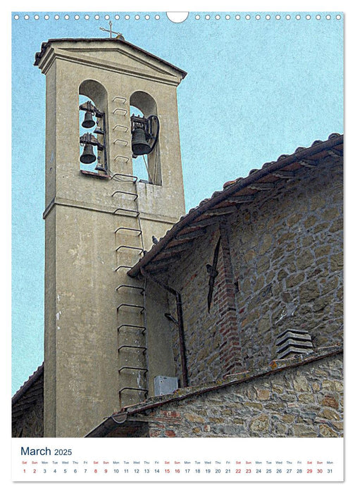 Umbrian Bell Towers (CALVENDO Monthly Calendar 2025)