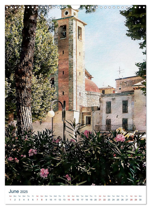 Umbrian Bell Towers (CALVENDO Monthly Calendar 2025)