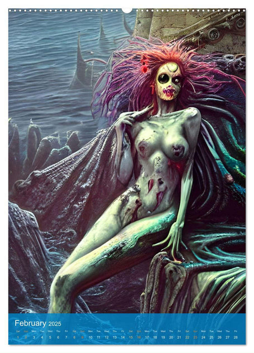 Sirens of the Undead Seas (CALVENDO Monthly Calendar 2025)