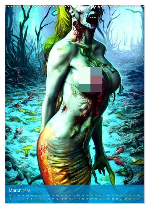 Sirens of the Undead Seas (CALVENDO Monthly Calendar 2025)