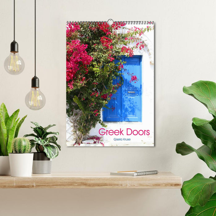 Greek Doors (CALVENDO Monthly Calendar 2025)