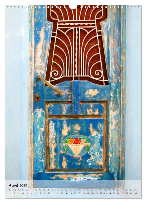 Greek Doors (CALVENDO Monthly Calendar 2025)