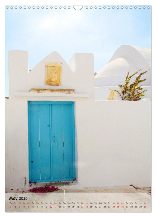 Greek Doors (CALVENDO Monthly Calendar 2025)