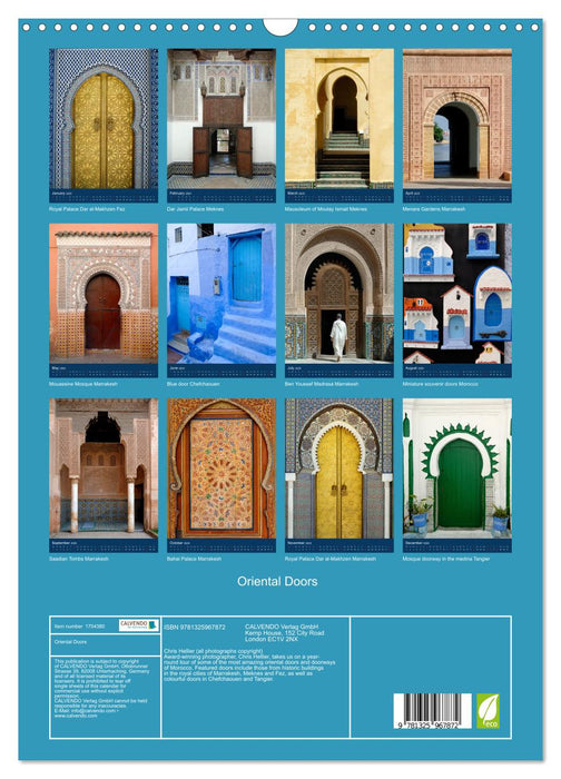 Oriental Doors (CALVENDO Monthly Calendar 2025)