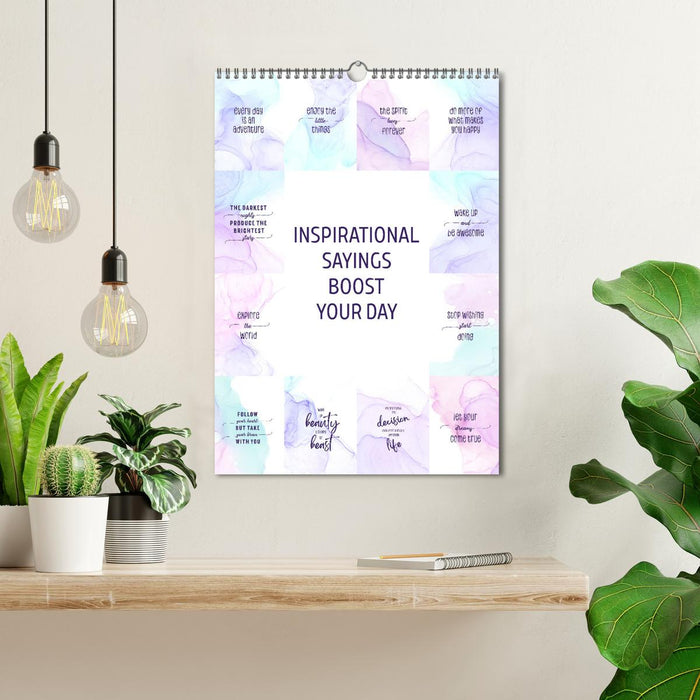 Inspirational sayings boost your day (CALVENDO Monthly Calendar 2025)