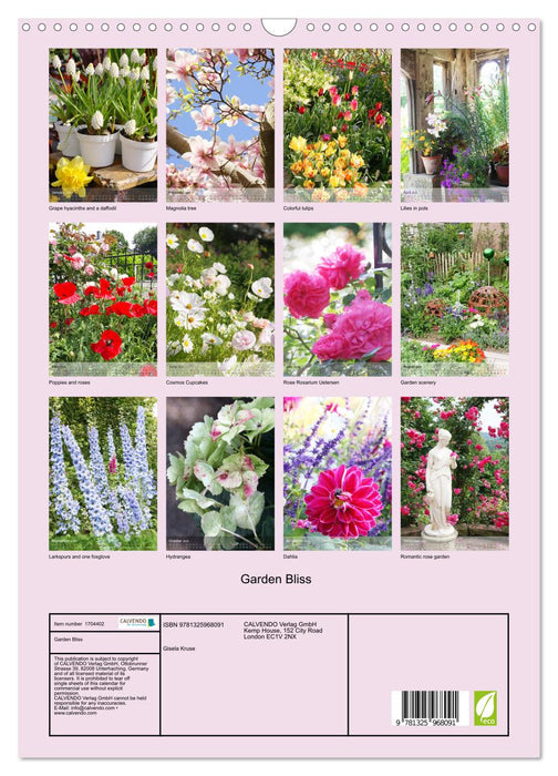 Garden Bliss (CALVENDO Monthly Calendar 2025)