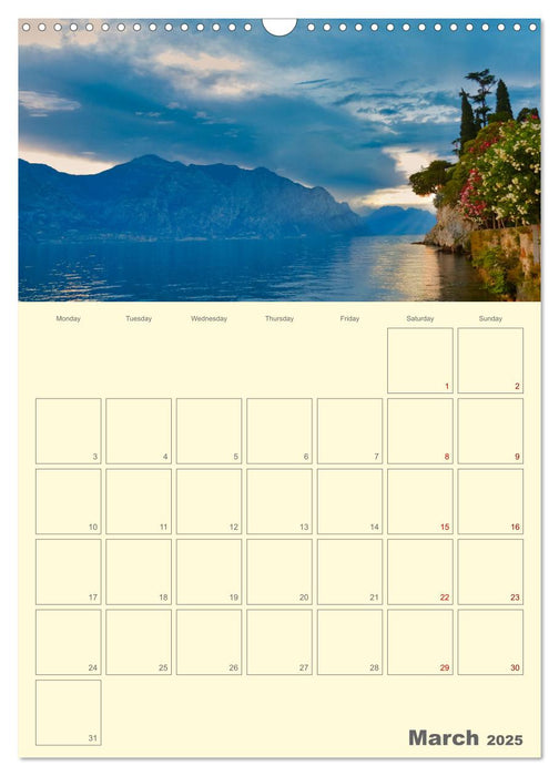 Romantic Northern Italy (CALVENDO Monthly Calendar 2025)