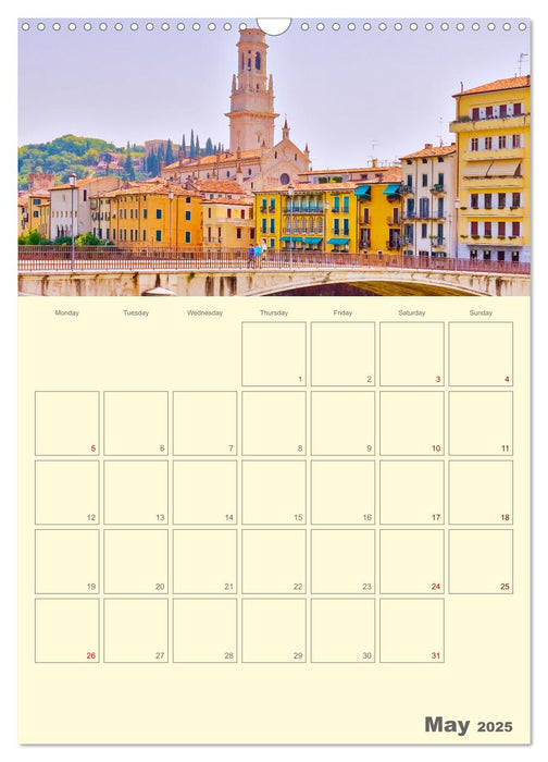 Romantic Northern Italy (CALVENDO Monthly Calendar 2025)