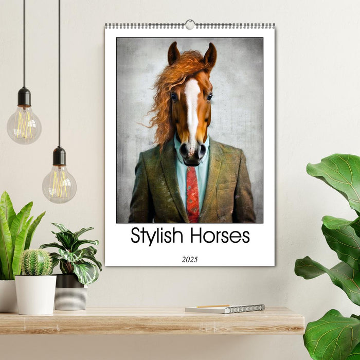 Stylish Horses (CALVENDO Monthly Calendar 2025)