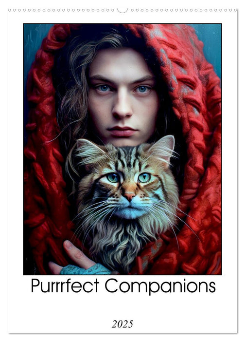 Purrrfect Companions (CALVENDO Monthly Calendar 2025)