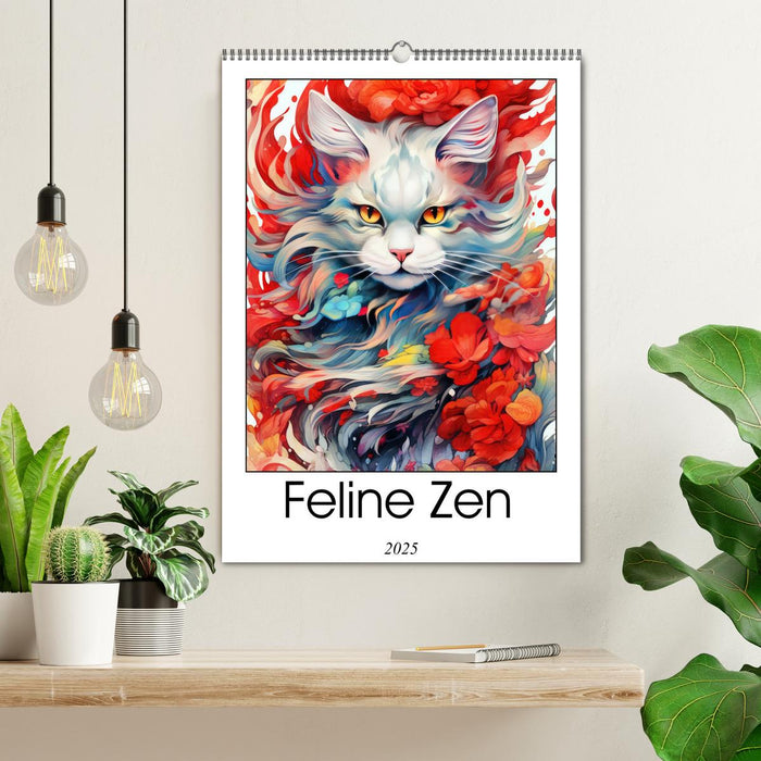 Feline Zen (CALVENDO Monthly Calendar 2025)