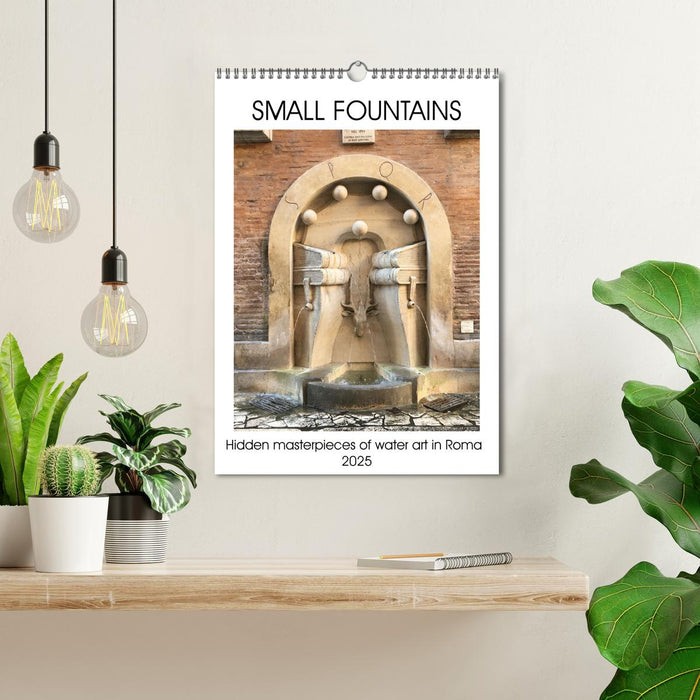 Small fountains of Rome (CALVENDO Monthly Calendar 2025)