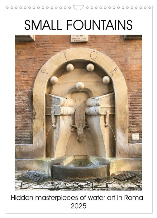 Small fountains of Rome (CALVENDO Monthly Calendar 2025)