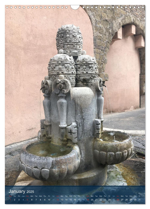 Small fountains of Rome (CALVENDO Monthly Calendar 2025)