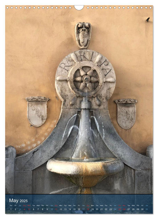 Small fountains of Rome (CALVENDO Monthly Calendar 2025)