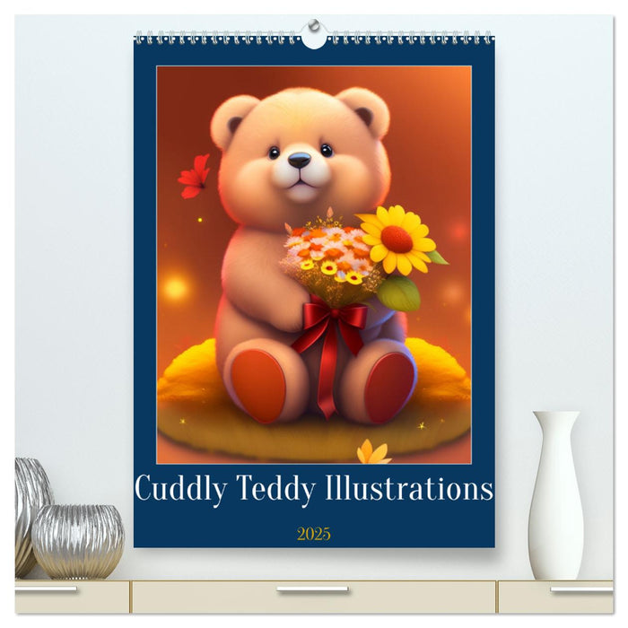 Cuddly Teddy Illustrations (CALVENDO Premium-Calendar 2025)