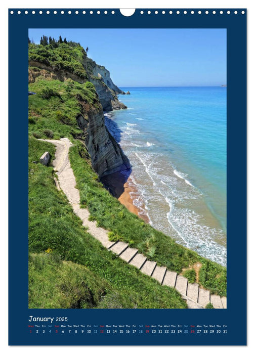 Corfu - Island of joie de vivre (CALVENDO Monthly Calendar 2025)