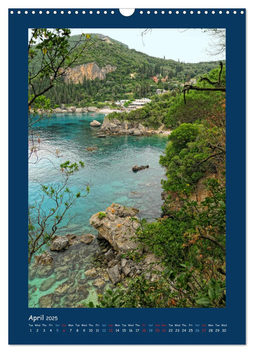 Corfu - Island of joie de vivre (CALVENDO Monthly Calendar 2025)