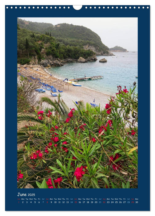 Corfu - Island of joie de vivre (CALVENDO Monthly Calendar 2025)