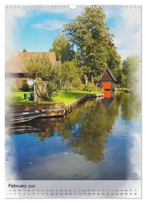 Spreewald Art (CALVENDO Monthly Calendar 2025)