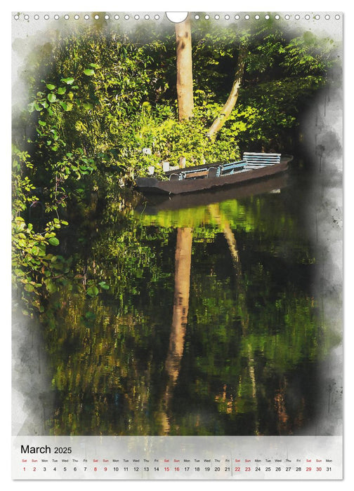 Spreewald Art (CALVENDO Monthly Calendar 2025)