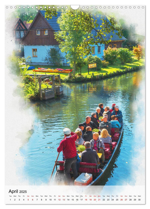 Spreewald Art (CALVENDO Monthly Calendar 2025)