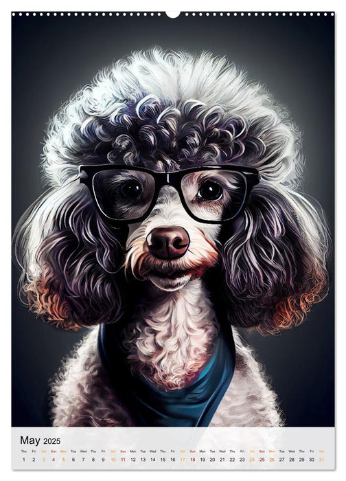 Hipster Dogs (CALVENDO Monthly Calendar 2025)