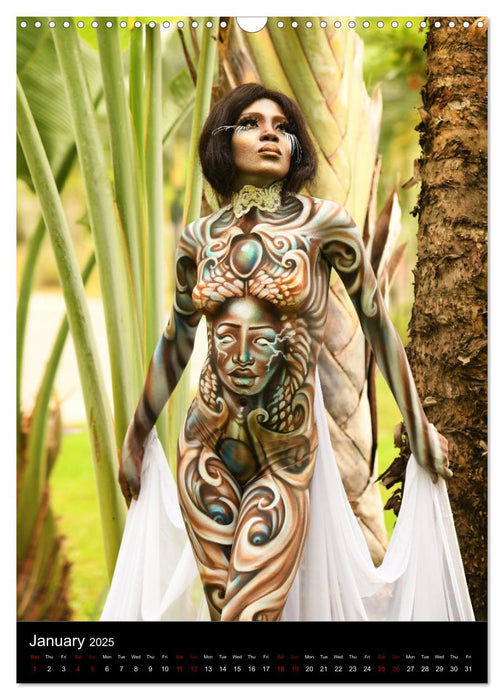 Equatorial Guinea Bodypainting Festival - Origins (CALVENDO Monthly Calendar 2025)