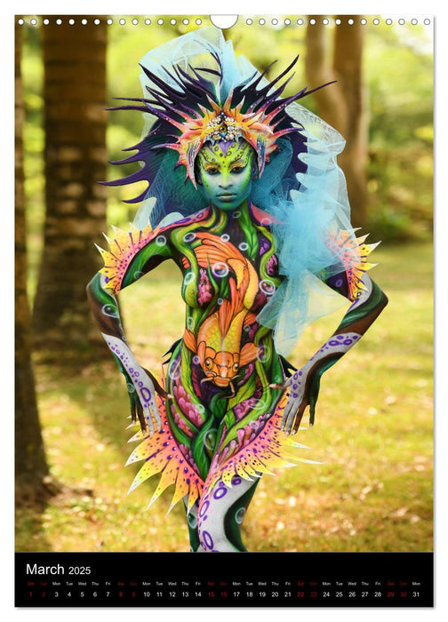 Equatorial Guinea Bodypainting Festival - Origins (CALVENDO Monthly Calendar 2025)