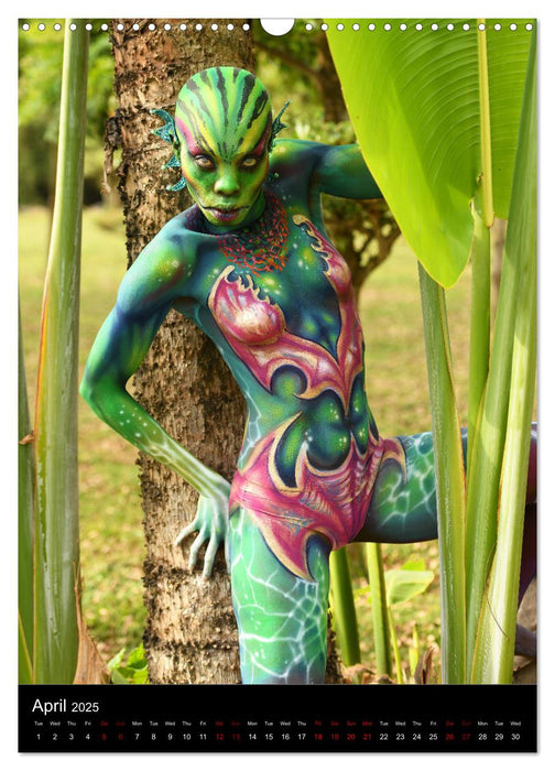 Equatorial Guinea Bodypainting Festival - Origins (CALVENDO Monthly Calendar 2025)