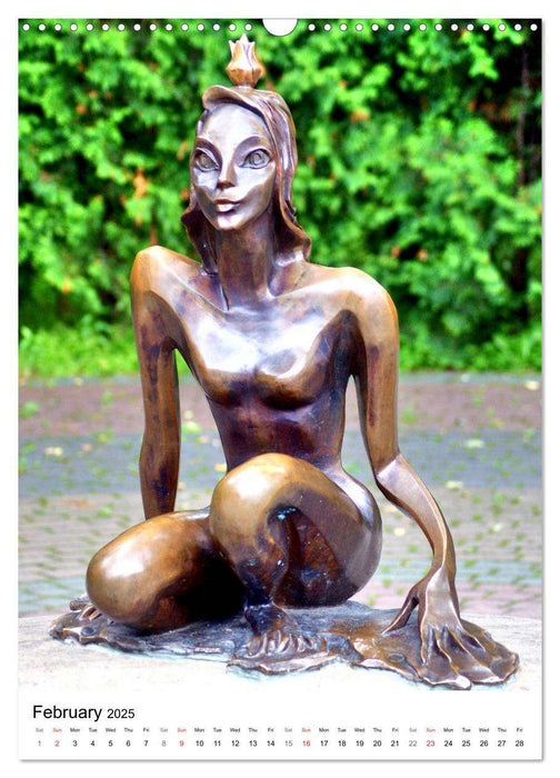 Baltic Beauties - Erotic sculptures on the Baltic coast (CALVENDO Monthly Calendar 2025)