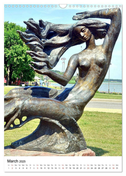 Baltic Beauties - Erotic sculptures on the Baltic coast (CALVENDO Monthly Calendar 2025)