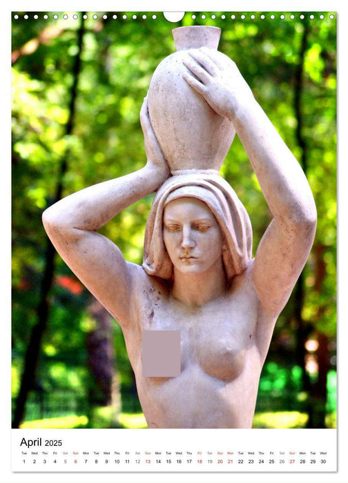 Baltic Beauties - Erotic sculptures on the Baltic coast (CALVENDO Monthly Calendar 2025)