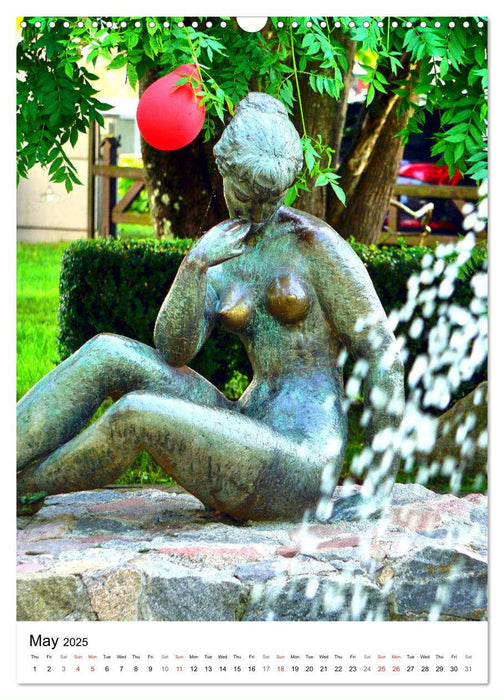 Baltic Beauties - Erotic sculptures on the Baltic coast (CALVENDO Monthly Calendar 2025)