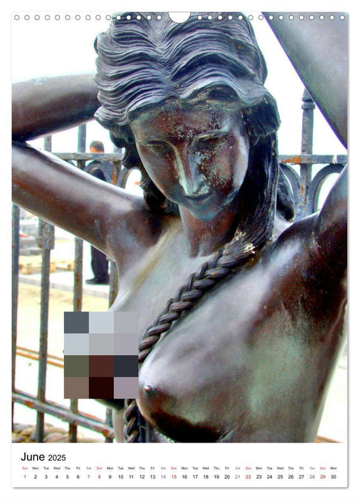 Baltic Beauties - Erotic sculptures on the Baltic coast (CALVENDO Monthly Calendar 2025)