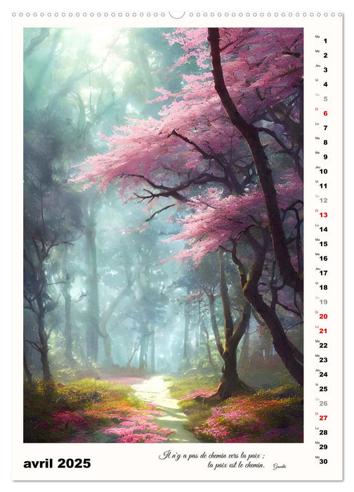 Chemins de fantaisie (CALVENDO Calendrier mensuel 2025)