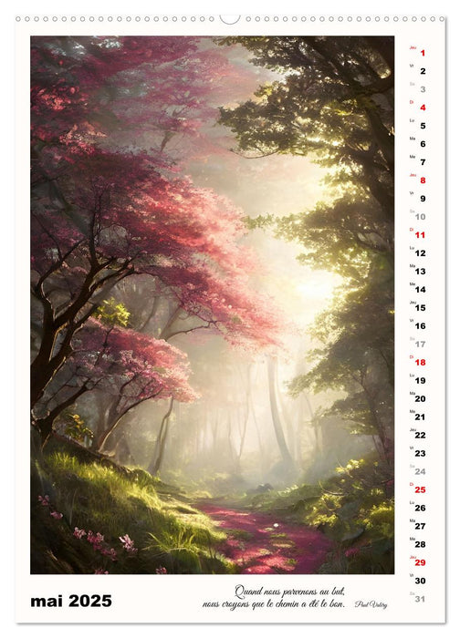 Chemins de fantaisie (CALVENDO Calendrier mensuel 2025)