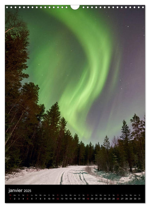 Aurora Borealis en Scandinavie (CALVENDO Calendrier mensuel 2025)