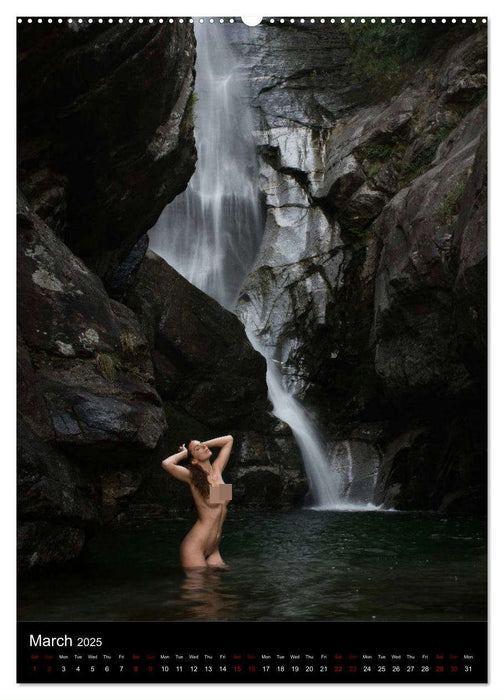 Waterfalls in Ticino (CALVENDO Premium-Calendar 2025)