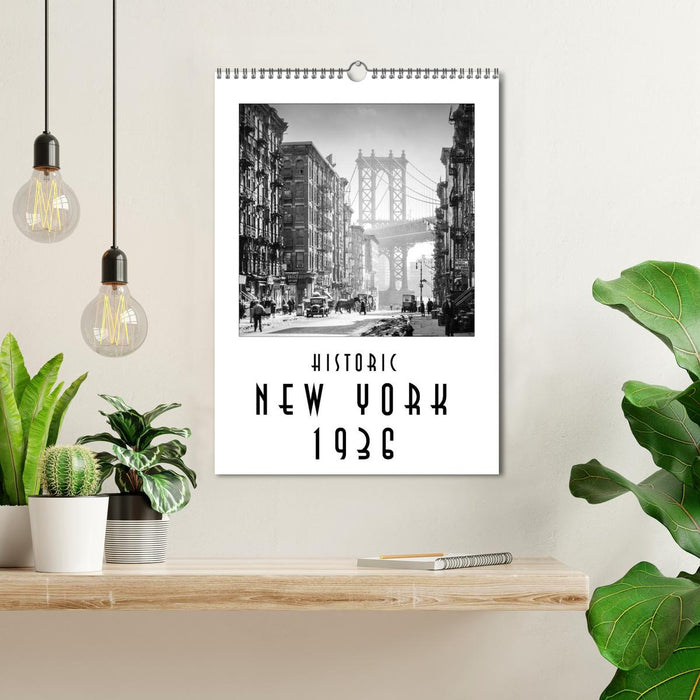 Historic New York 1936 (CALVENDO Monthly Calendar 2025)