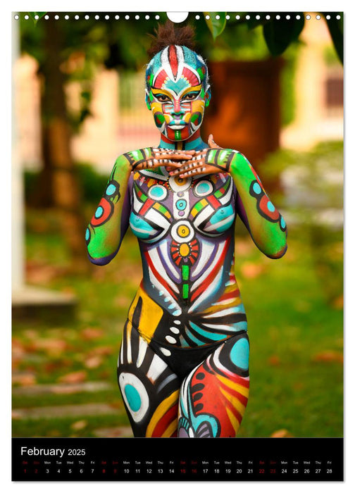 Equatorial Guinea Bodypainting Festival (CALVENDO Monthly Calendar 2025)