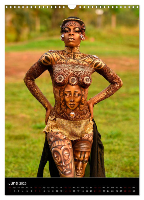 Equatorial Guinea Bodypainting Festival (CALVENDO Monthly Calendar 2025)