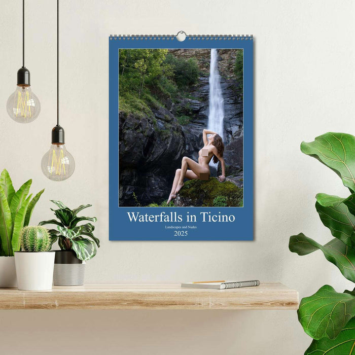 Waterfalls in Ticino (CALVENDO Monthly Calendar 2025)