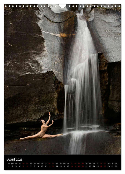 Waterfalls in Ticino (CALVENDO Monthly Calendar 2025)