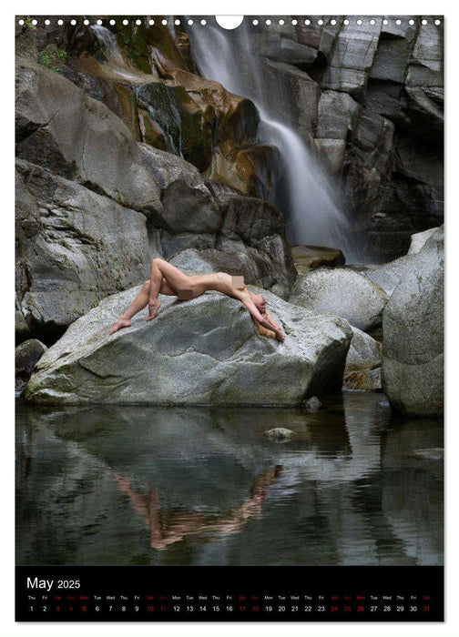 Waterfalls in Ticino (CALVENDO Monthly Calendar 2025)