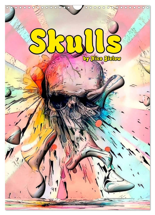 Skulls by Nico Bielow (CALVENDO Monthly Calendar 2025)