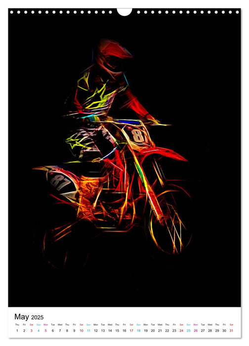 Electrifying Motorcross (CALVENDO Monthly Calendar 2025)