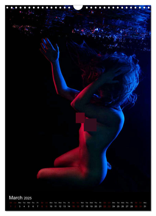 Underwater Erotic Shapes (CALVENDO Monthly Calendar 2025)